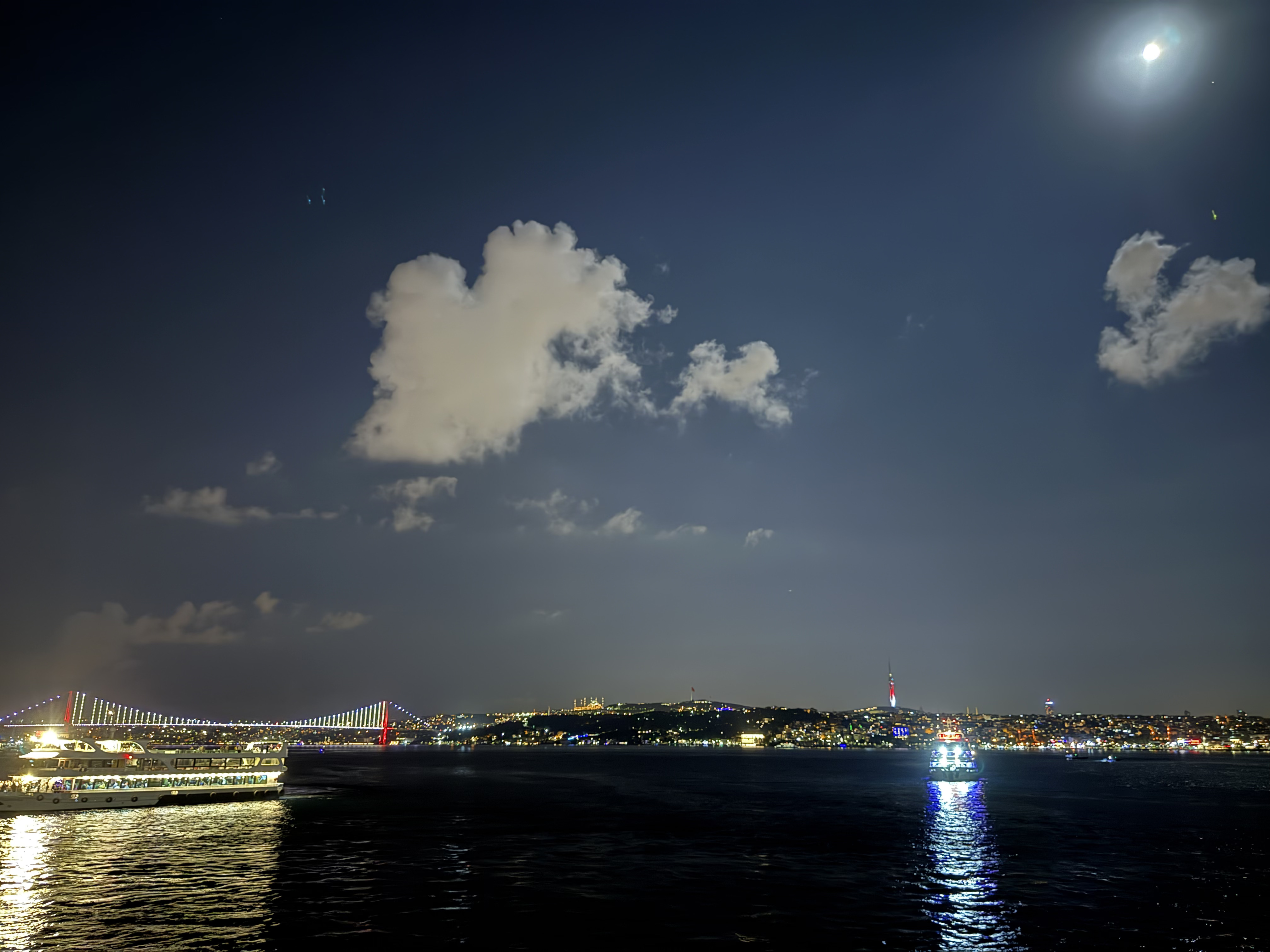 Bosphorus Shore Night View